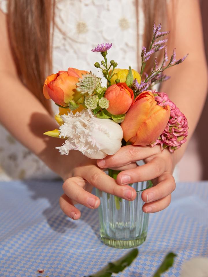 mini boeket | boeket kind | lenteboeket | tulpen boeket